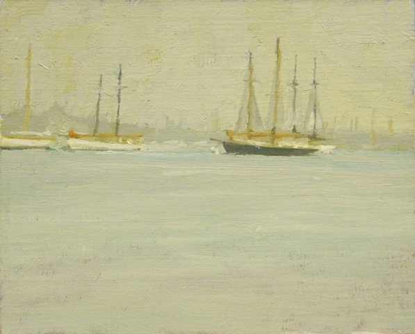 Rainy Vineyard Haven Harbor