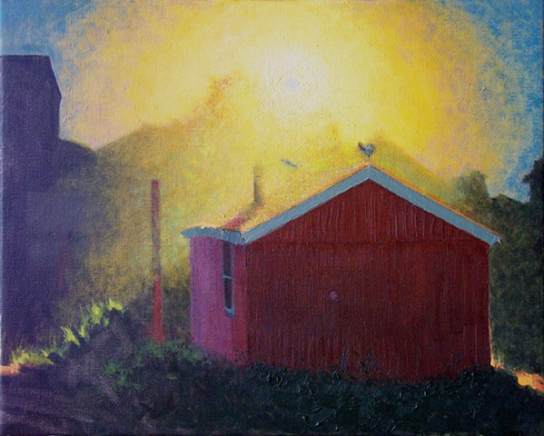 red house sunglare
