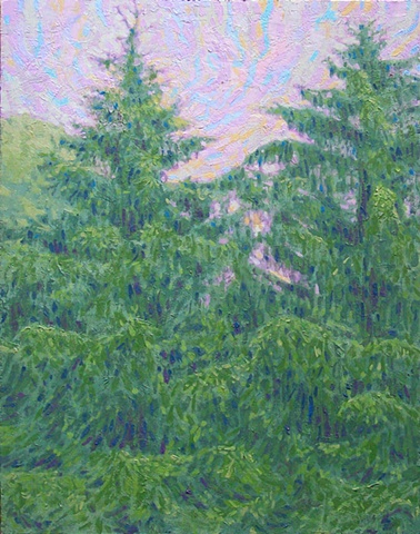 twins: purple sky