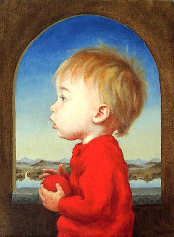 sam with red ball