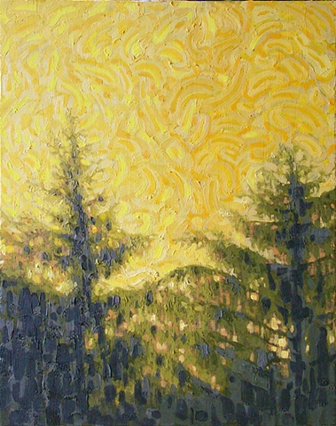 twins: orange sky