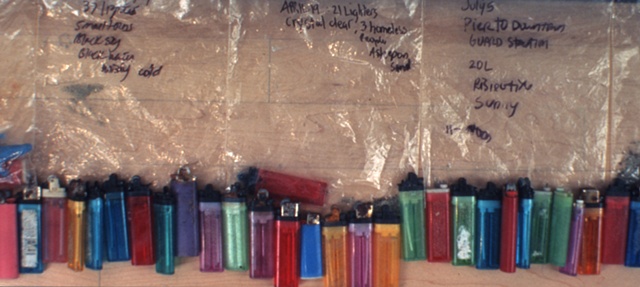 found cigarette lighters by Jill Fitterer
