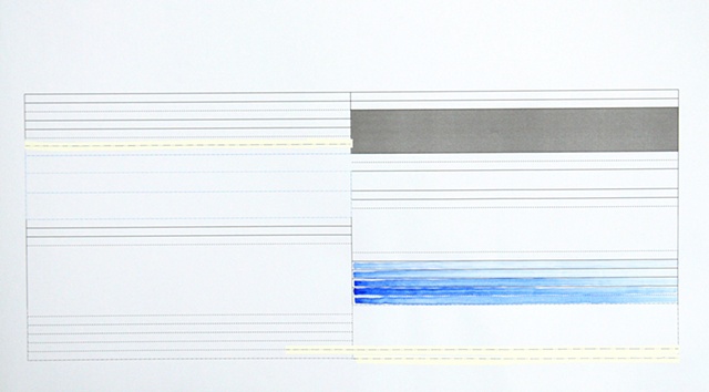 watercolour, blue, pencil, abstract, diagramism, minimalism