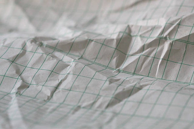 untitled (crumpled grid more landscape)