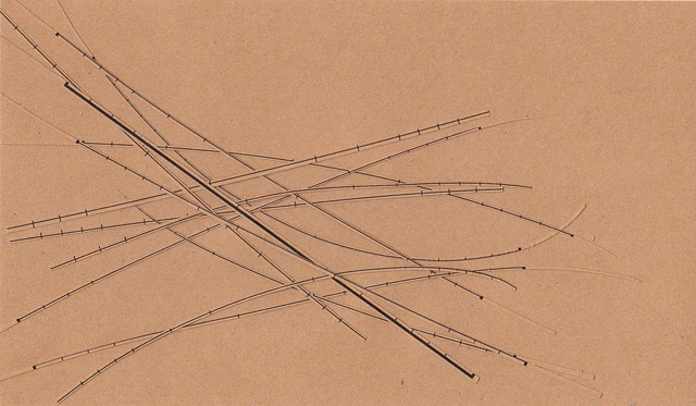 untitled [brown paper curved ends]