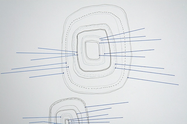 two spreading city cells - detail of 