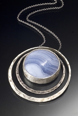 Mary Blue Lace Necklace