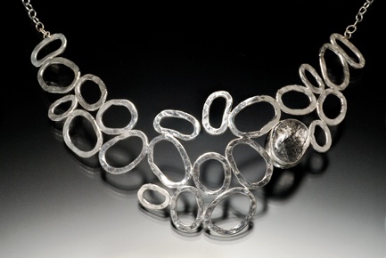Sterling, hammered, forged