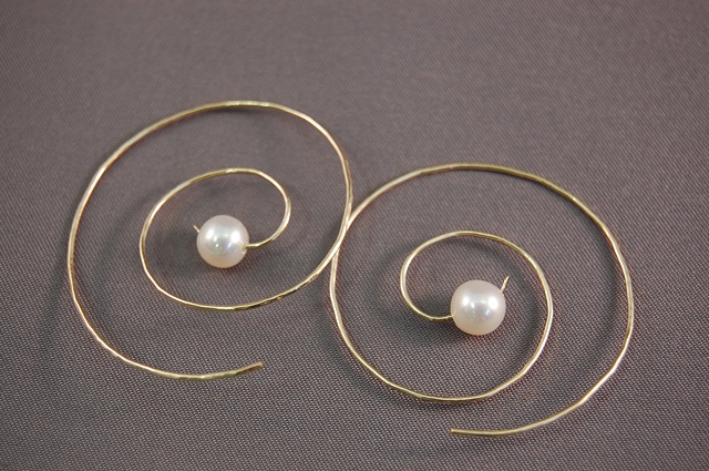 One-of-a-kind, forged, customizable, earrings, Rebecca Zemans, Jewelry, 