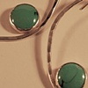 Large Comet Dangles with 10mm Cabochon 