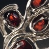 Fire Opal and Garnet Cocktail Ring