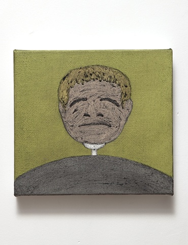 
Mr. Vincent relieves stress by imagining Butch�s head as the golf ball.
