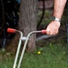 yellow lawn mower 