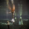 head above water