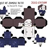 Portrait Of Zombie Beth Papercraft Kit