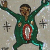 Green Figure with Fish in Belly