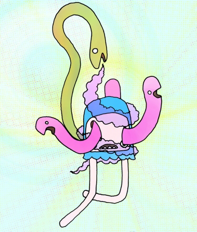 snake boy has worms