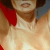Woman as Wallpaper (Red and Gray)