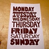 Days of the Week