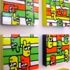 Modular Paintings (Part-bodies with Eyes and Ears) I