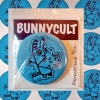 WhatUp Bunny pins - flourescent blue
