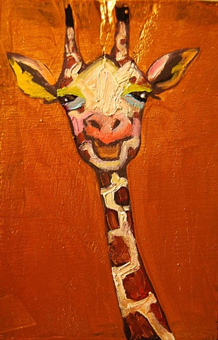 Tiny Giraffe in Bronze