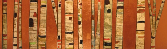 Birch Trees in Copper