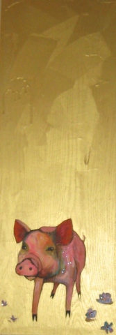 piggy in gold