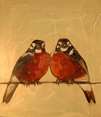 American Robins in Pearl