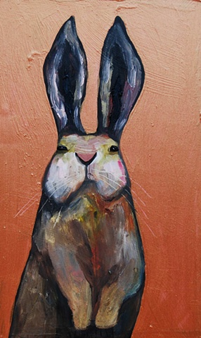 Tiny Rabbit in Copper 