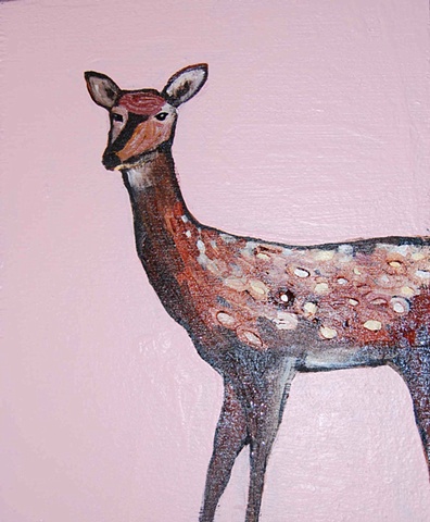 Spotted Deer in Pink