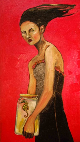Girl and Seahorse