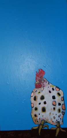 Chicken in Blue