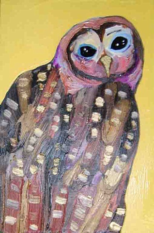 Spotted Owl in Yellow