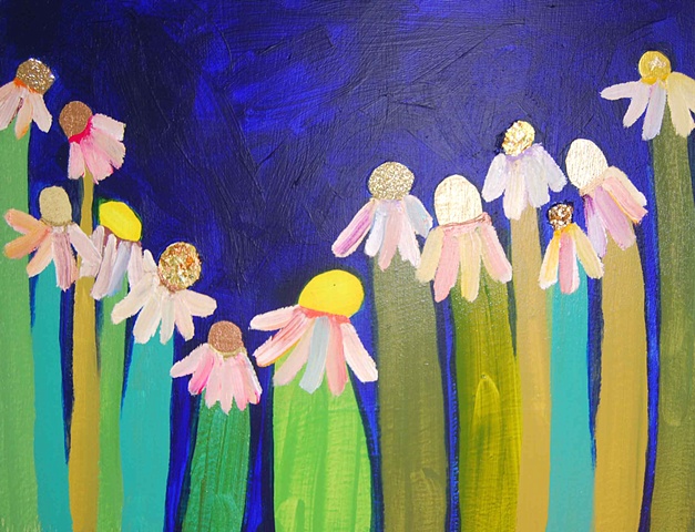 Chamomile in Cobalt Blue