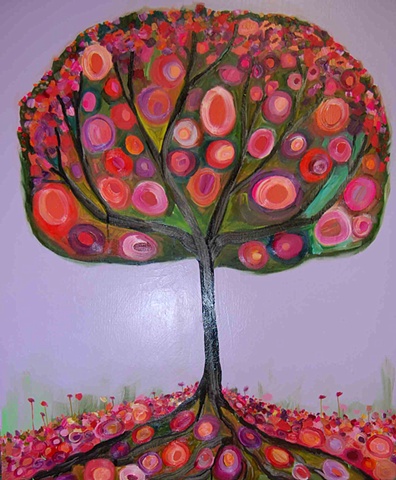 Persimmon Tree in Lavender