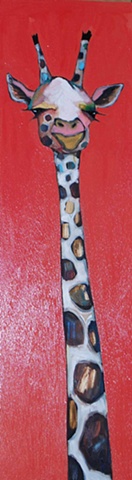 Giraffe in Glossy Apricot