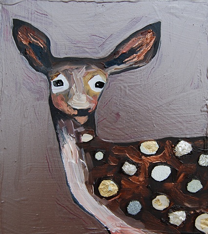 Tiny Fawn in Metallic Graphite Violet