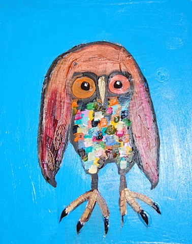 Owl in Blue