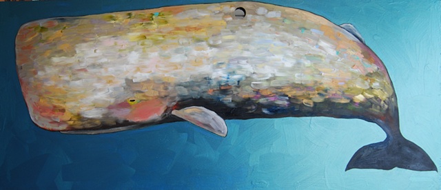 Whale in Metallic Emerald Green