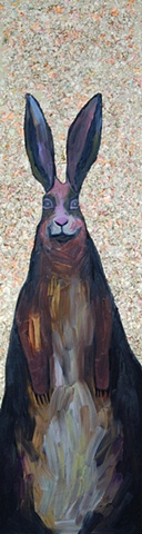 Standing Rabbit in Gold Leaf