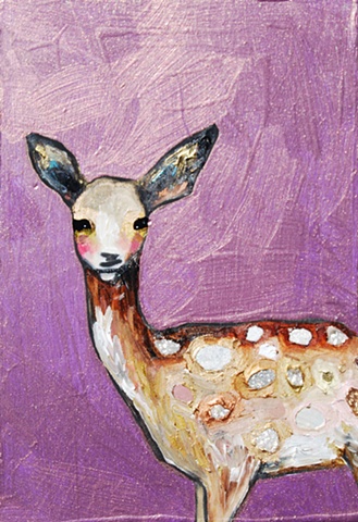 Tiny Fawn in Electric Lavender