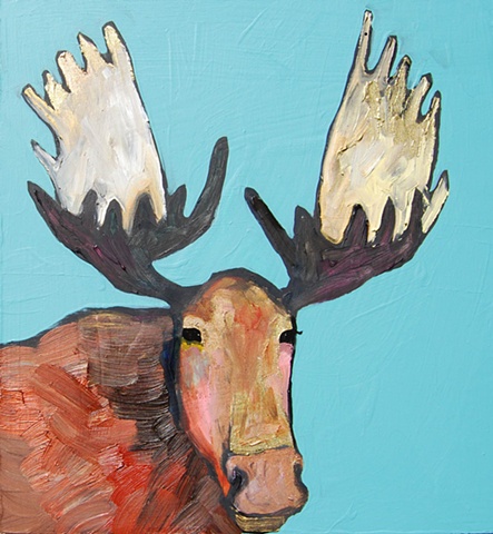 Tiny Moose in Blue