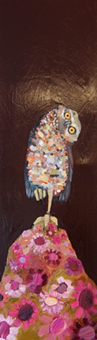Burrowing Owl in Glossy Brown