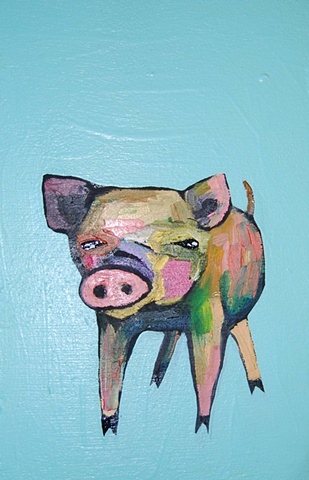 Little Pig in Blue