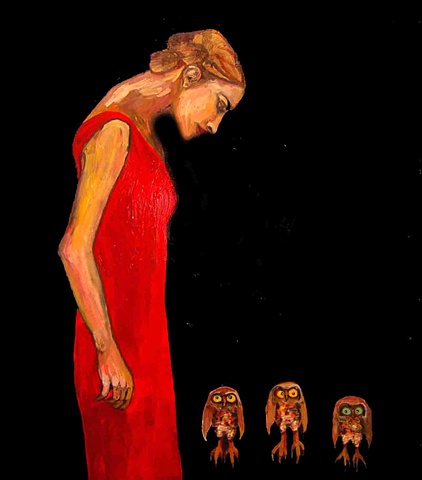 Lady with Owls