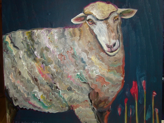Sheep in Poppies