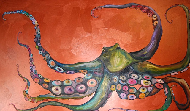 Octopus in Copper