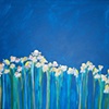 Chamomile Field in Peacock Blue