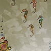 Seahorses in Metallic Celery Green